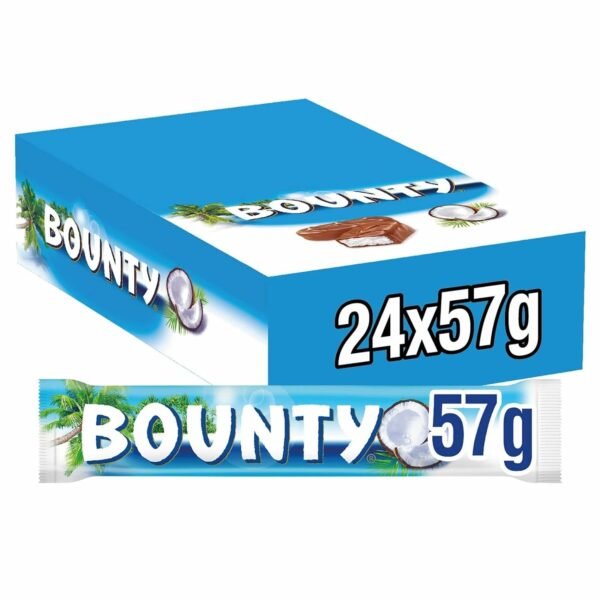 Bounty Chocolate Bar 57g (Packs of 24)