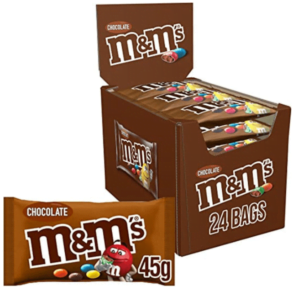 M & M s Milk Chocolate 45g (Pack of 24)