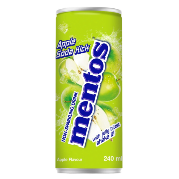 Mentos Non Sparkling Drink Apple Soda 240ML