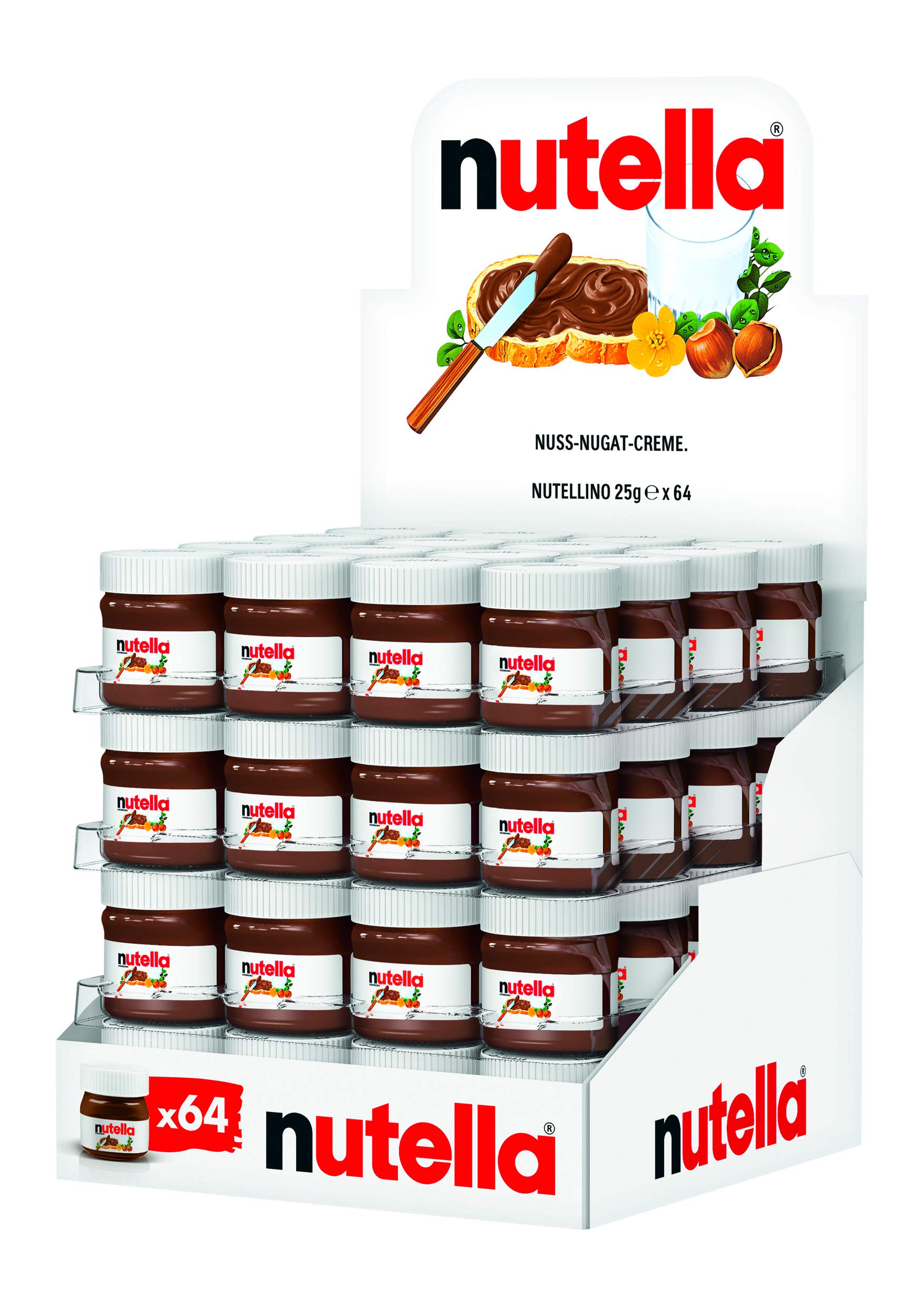 Nutella 25g mini jar (Packs of 64 )