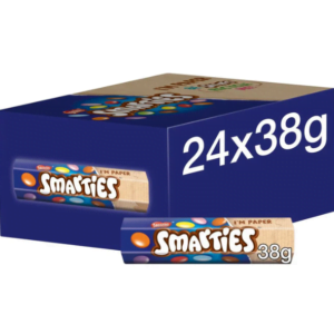 Smarties Milk Chocolate Tube 38g (Packs of 24)