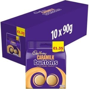 CADBURY CARAMILK BUTTONS 90gr (Packs of 10)