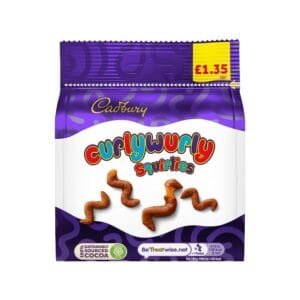 CADBURY CURLY WURLY SQUIRLIES 85gr (Packs of 10)