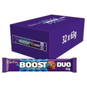 CADBURY DUO BOOST 63gr (Packs of 32)