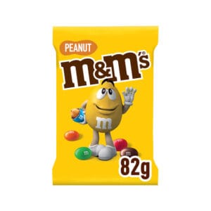 M&M PEANUT TREAT BAG 82gr (Packs of 16)