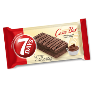 7 Days Cake Bars, Chocolate Filling (2.12oz, Pack of 16)