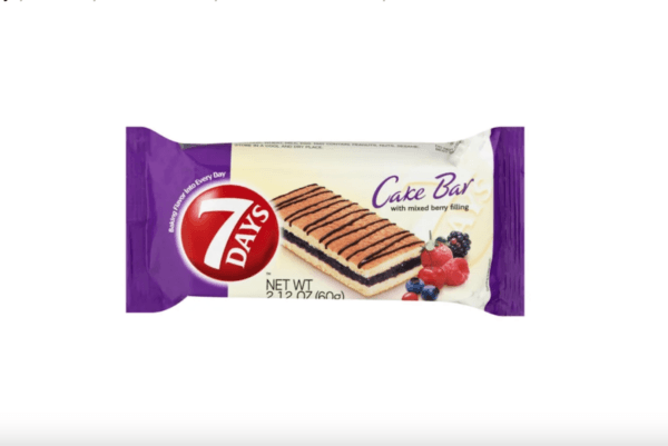 7 Days Cake Bars, Mixed Berry (2.12oz, Pack of 16)