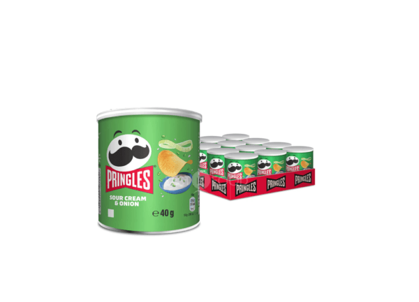 Pringles Sour Cream & Onion Chips 40G ( Pack of 12 )