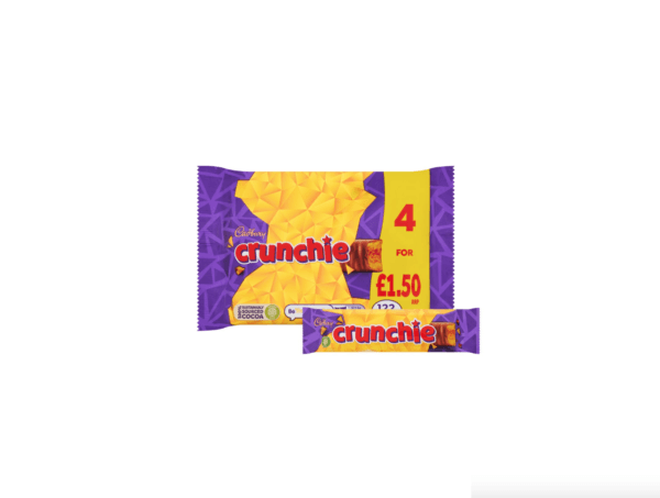 Cadbury Crunchie Chocolate Bar 26.1G ( Pack of 4 )
