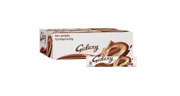 Galaxy Smooth Milk Chocolate 36G ( Pack of 12 )